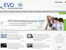 Tablet Screenshot of evo-solutions.com